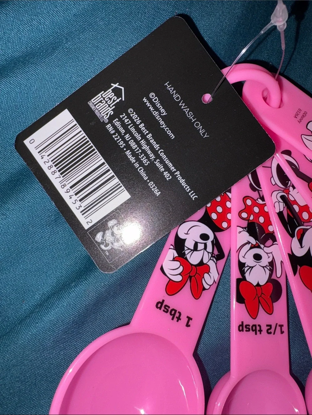 Disney Minnie Mouse Pink Measuring Spoon Set
